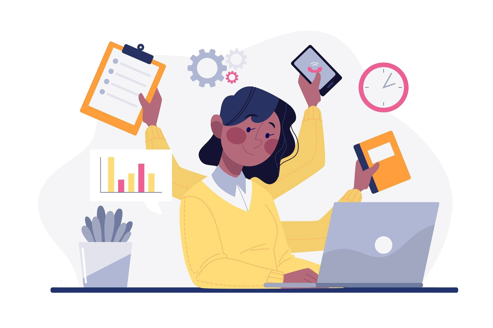 AI学習のメリットを表現するイラスト